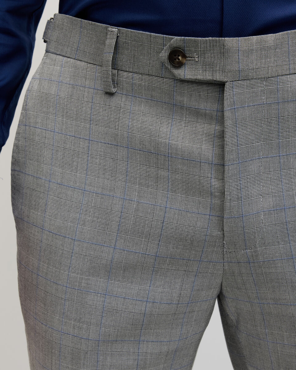 Kurt Prince of Wales Tailored Pant, Grey, hi-res